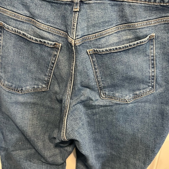 Old Navy Blue Straight Leg Jeans high rise curvy OG straight secret smooth - Picture 12 of 14